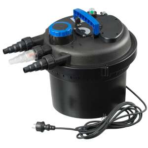 Ubbink BioPressure 6000 PlusSet Teichfilter mit Pumpe, 9W UV-C, schwarz - Garten