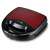Brock SSM 6004 RD 4-in-1 Sandwich Maker, red and black, closed