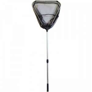 OREEL teleszkópos merítő háló háromszög alakú fejjel, 50x50cm, 150cm hosszú nyéllel - Halvédelem