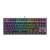 Top view of the Genesis Thor 303 TKL mechanical gaming keyboard with RGB lighting, black, US layout
