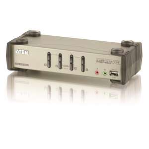 ATEN KVM Switch 4PC USB VGA +Audio CS1734B 73145480 