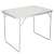 Springos Turistaasztal, folding camping table, aluminum frame, cream tabletop, 90x60x70 cm