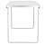 Springos Turistaasztal, folding camping table, aluminum frame, cream tabletop, 90x60x70 cm
