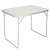 Springos Turistaasztal, folding camping table, aluminum frame, cream tabletop, 90x60x70 cm