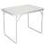 Springos Turistaasztal, folding camping table, aluminum frame, cream tabletop, 90x60x70 cm