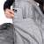 Springos camping sleeping bag, grey, close-up of the inner pocket