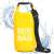 Springos vízálló táska, sárga, 5L, vállpánttal, hátizsákként is hordható