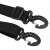 Springos tasak, black, close-up of the strap with hooks