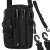 Springos tasak, black, front view with phone and pen in pockets, with extra straps