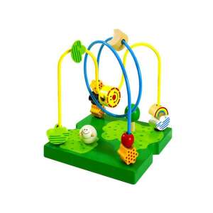 Eichhorn Color Aktivitätswürfel, Holzspielzeug mit Perlenlabyrinth, Abakus und Formsortierer - Babywalker, Lauflernhilfen und Entwicklungsspiele für Kleinkinder