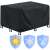 Husa mobilier gradina, impermeabila, cu protectie UV, 180x120x74cm, negru 73157869