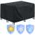 Husa mobilier gradina, impermeabila, cu protectie UV, 180x120x74cm, negru 73157869