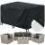Springos black garden furniture cover for seating set
