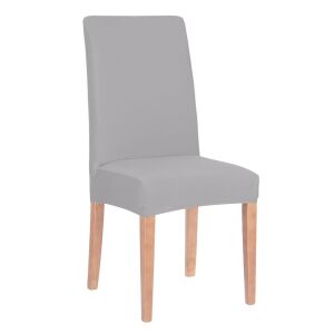 Springos light grey universal chair cover isolated on white. - Home Textile