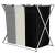 Cos de rufe cu 3 compartimente, cadru aluminiu, 68x40x60cm, 146 litri 73158628