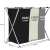 Cos de rufe cu 3 compartimente, cadru aluminiu, 68x40x60cm, 146 litri 73158628