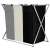 Cos de rufe cu 3 compartimente, cadru aluminiu, 68x40x60cm, 146 litri 73158628