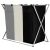 Cos de rufe cu 3 compartimente, cadru aluminiu, 68x40x60cm, 146 litri 73158628