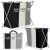 Cos de rufe cu 3 compartimente, cadru aluminiu, 68x40x60cm, 146 litri 73158628