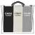 Springos 3-compartment laundry hamper with black, white, and gray fabric bags