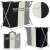 Springos 3-compartment laundry hamper with black, white, and gray fabric bags