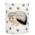 Springos storage basket with hedgehog and paw print design