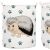 Two Springos storage baskets with hedgehog and paw print design, side view