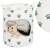 Springos hedgehog laundry basket with paw print design