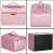 Springos jewelry box with three drawers, closed view showing the pink color and gold accents