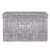 Springos storage box, gray, fabric, with lid, handle, front view