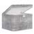 Springos storage box, grey, closed, front view