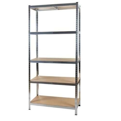 5 polcos fém állvány, Salgó polc, 220x100x45 cm