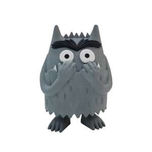 Comansi Ijedt szörny figura, a grey monster figure with big eyes and a shy expression - Comansi