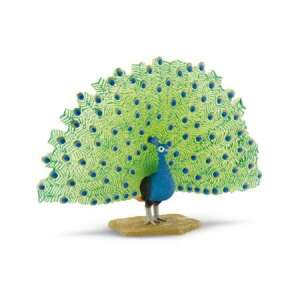 Bullyland 69390 Páva, realistic peacock figurine - Bullyland