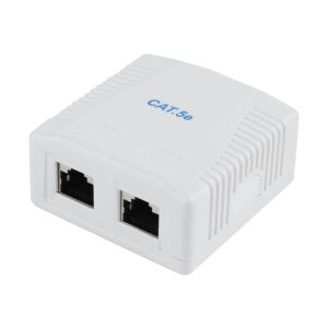 Gembird NCAC-2F5E-01 CAT5E FTP 2-portová povrchová montážna krabica - Gembird