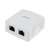 Gembird NCAC-2F5E-01 CAT5E FTP 2-portový povrchový montážny box s RJ45 konektormi, biely
