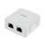 Gembird NCAC-2F5E-01 CAT5E FTP 2-portowy puszka montażowa ze złączami RJ45, biały