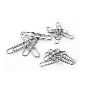 Gemkapocs, 50 mm, VICTORIA, nikkelbevonattal ellátott fém, 100 db/csomag - Gemkapocs