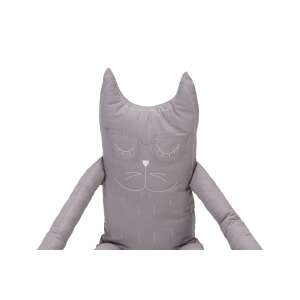 Perna in forma de pisica SomnArt, bumbac, umplutura lavanda, Gri 73178600 Perne pentru copii