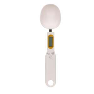 Pufo digital spoon scale, white with yellow accents, for measuring ingredients in the kitchen - Other Measuring Tool