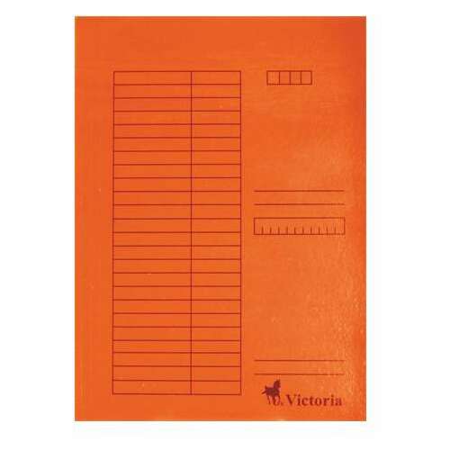 Narancssárga A4-es mappa vonalakkal, Victoria márka