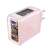 Acefast A45 65W GaN3 wall charger with 2 USB-C and 1 USB-A ports, pink, angled view