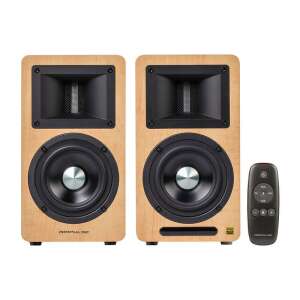 Edifier Airpulse A80 polc hangszórók távirányítóval, diófa színben - Audio