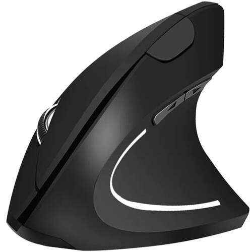 Ergonomic Vertical Wireless Mouse, 6 Buttons