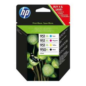 HP 950XL / 951XL tintapatron multipack, 4-es csomag, fekete, cián, magenta, sárga - Nyomtató kellék
