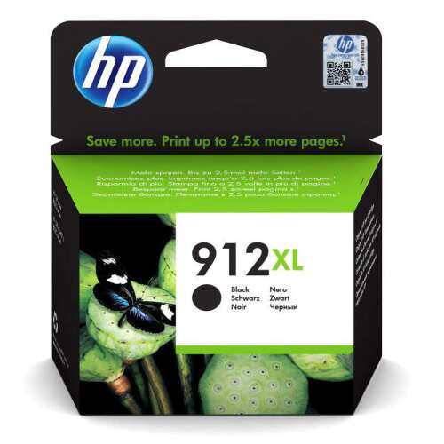 HP 912XL Fekete Tintapatron - Nagy Kapacitású (825 oldal)