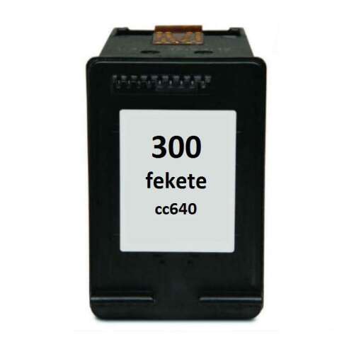 HP 300 Fekete Utángyártott Tintapatron (CC640EE)