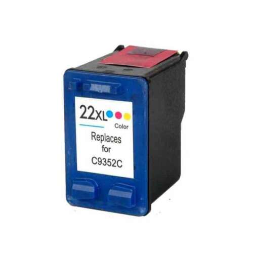 HP 22XL színes tintapatron, kompatibilis HP C9352C-vel