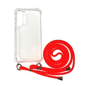 iPhone 14 átlátszó TPU+PC telefontok narancssárga zsinórral - Apple