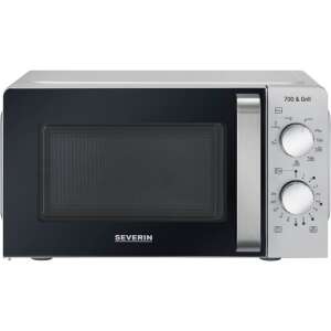 Severin MW 7780 mikrohullámú sütő grill funkcióval, ezüst színben - Severin